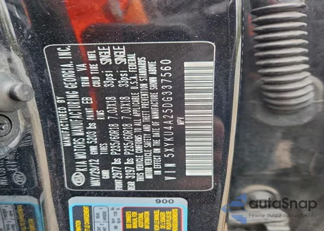 2013 Kia Sorento Ex z USA, uszkodzony, nr VIN 5XYKU4A25DG337560